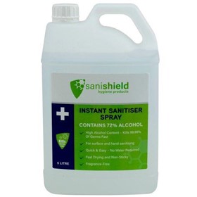 SSS5L Hand Sanitiser Spray - 5 Litre Bottle  