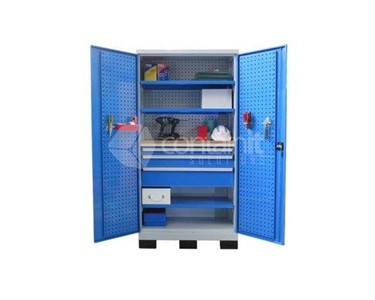 Storeman - Workstation Cabinets with Metal Doors | Industrial Storage Cabinets