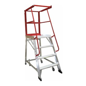 Deluxe Order Picker Ladder | 4 Step - Platform Height 1.11 mtr