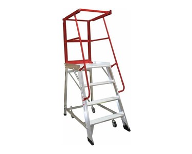 Gateway - Deluxe Order Picker Ladder | 4 Step - Platform Height 1.11 mtr
