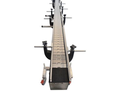 Packserv - 4.8m Stainless Steel Slat Conveyor |  PSC-6-4.8