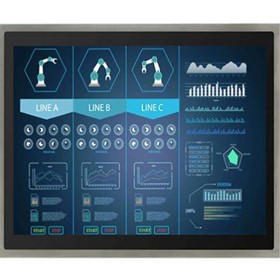 19" IP69K Stainless PCAP Chassis Display | R19L100-SPM169
