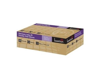 Bastion - Premium Latex Powder Free Gloves / White