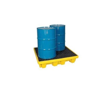 PRATT Standard 4 Drum Spill Pallet – with drain