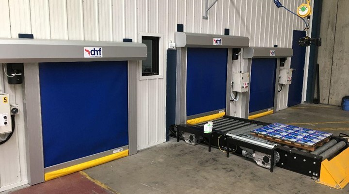 DMF Rapid roll doors for conveyors