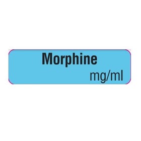 Drug Identification Label - Blue | Morphine mg/ml                