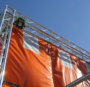 Cost Effective Temporary Project Site Enclosures Using Global Truss Cost Effective Temporary Project Site Enclosures Using Global Truss