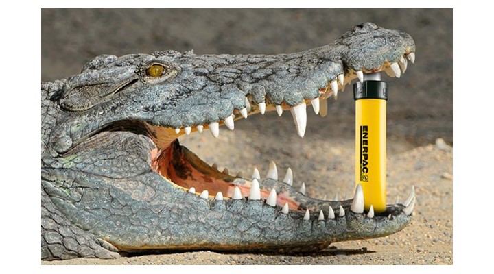 A croc’s jaw bites down with 3,700 PSI, so learning proper use and handling of 10,000 PSI tools is imperative to worker safety, says global hydraulics leader Enerpac