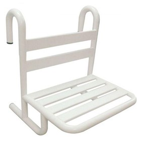 Unfoldable Shower Chair | White Stainless Steel (Not Foldable)