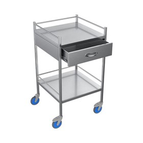 Veterinary Instrument Trolley | Blue Shoes Stainless Steel