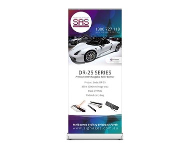 Display Banner System | DR-25 Single Sided Premium Roller Banner