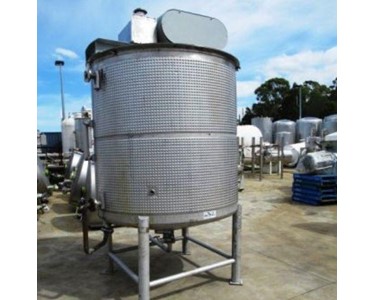 M&E Equipment Traders - Stainless Steel Jacketed Mixing Tank 5000L | Hills & Mills