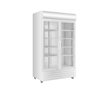 Jono Refrigeration - Commercial Colourbond Two Glass Door Upright Fridge - AUMD1000G