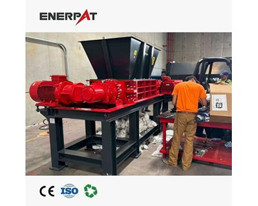 Enerpat - Twin Shaft Shredder for Heavy Duty Recycling – Continuous Running, Low