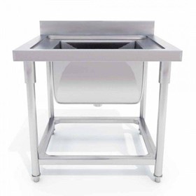 Stainless Steel Sink Bench 700 W x 700 D x 850 H with 100mm Splashback