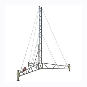 Portable Hinged Tripod Lattice Tower | AL340 Series, 8m