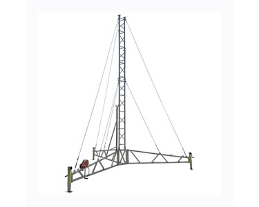 APAC - Portable Hinged Tripod Lattice Tower | AL340 Series, 8m