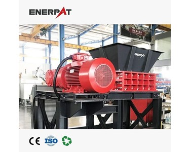 Enerpat - Twin Shaft Shredder for Heavy Duty Recycling – Continuous Running, Low