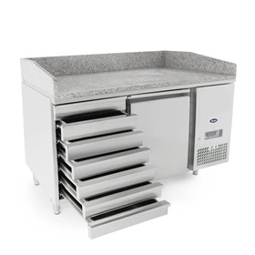 1 Door Pizza Prep Table With Drawers - 1510 mm