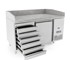 Atosa - 1 Door Pizza Prep Table With Drawers - 1510 mm