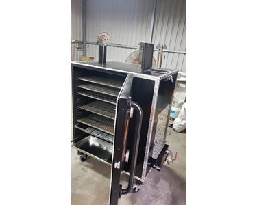 JAGRD - Cabinet Smoker - Charcoal Gravity Fed Barbecue Cabinet