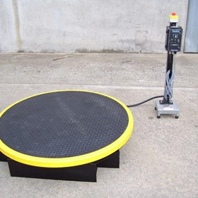 RotoLift Fixed Height Motorised Pallet Turning Table -Pedestal Control