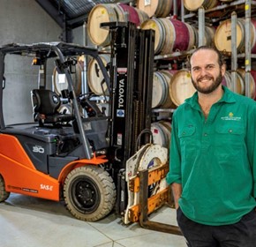Keith Tulloch Wines Gets Greener with Help From Toyota Forklifts