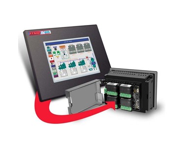 EZAutomation - Integrated HMI Touch Panel + PLC 