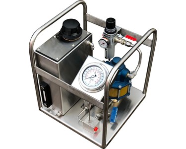 Trident Systems - Hydrostatic Pressure Test Unit - 316SS tube frame | Trident 101 series
