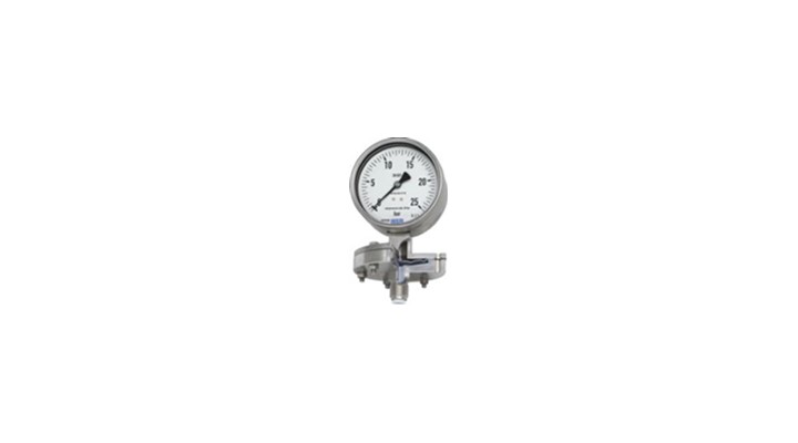 Fig 3 Diaphragm pressure gauge with PTFE lining of the wetted area