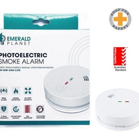 Wired Intercon Photoelectric Smoke Alarm Li Battery