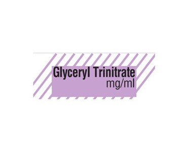 Medi-Print - Drug Identification Label - Lilac | Glyceryl Trinitrate 10x35 HP op