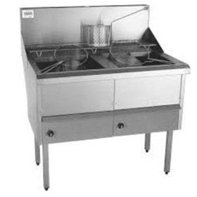 WFS-2/22 2 Pan Fish and Chips Deep Fryer | 28 Liter Capacity