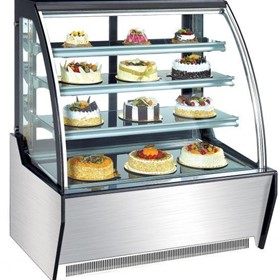 Curved Standing Cake Display Cabinet/Fridge 900mm