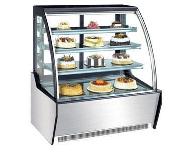 Norsk - Curved Standing Cake Display Cabinet/Fridge 900mm