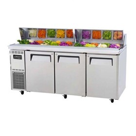 3 Door Salad Prep Table Refrigerator 1800mm | KHR18-3(FB)