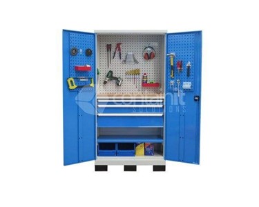 Storeman - Workstation Cabinets with Metal Doors | Industrial Storage Cabinets