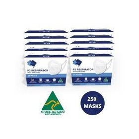 P2 Respirator Face Masks with Earloops (250 Pack) N95 KN95 FFP2