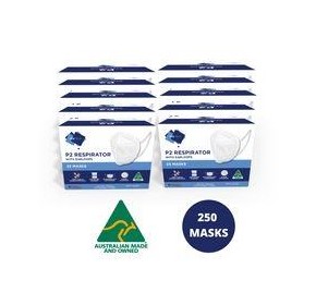 P2 Respirator Face Masks with Earloops (250 Pack) N95 KN95 FFP2