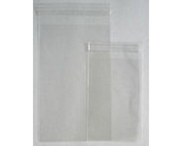 Resealable Crystal Clear PolyProp Bags + Lip & Self Adhesive Tape