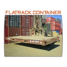 Container Flat Rack - Bolsters Container