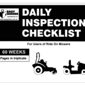 Outdoor Maintenance | Daily Inspection Checklist for Ride On Mowers