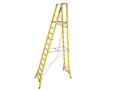 Branach - WorkMaster Fibreglass Step Platform Ladder | FPW 3.6