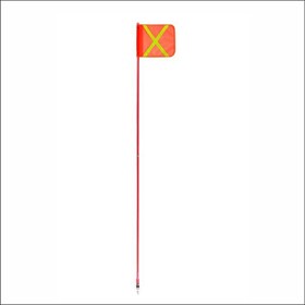 Safety Flag with Red LED Light and Square Flag | 1.8m 