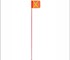 ACOT500 - Safety Flag with Red LED Light and Square Flag | 1.8m 
