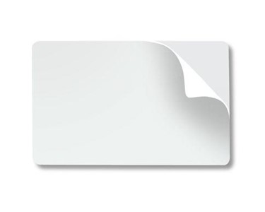 HID - PVC Cards | Plain White Adhesive Backed | Sticky Backs