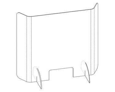 APF - Sneeze Guard-Curved