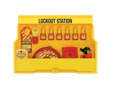 MasterLock - Safety Lockout | S1850V410 Lockout Station (Filled)