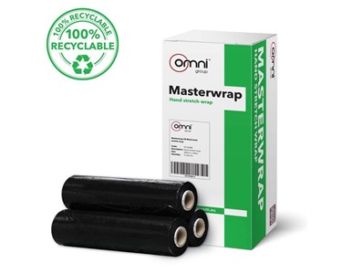Omni - Masterwrap Hand Pallet Wrap - Clear and Black Films