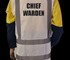 Proactive Group Australia - Zip Up Warden Vest - White Chief Warden